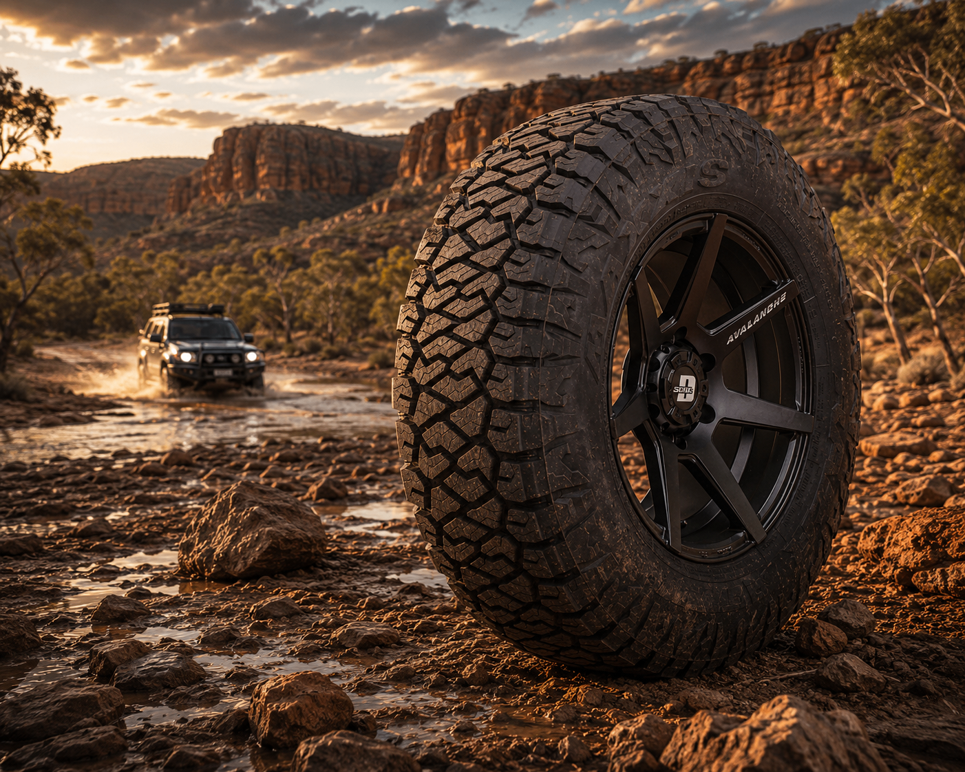 Maxxis Razr tyre in Kimberley touring conditions